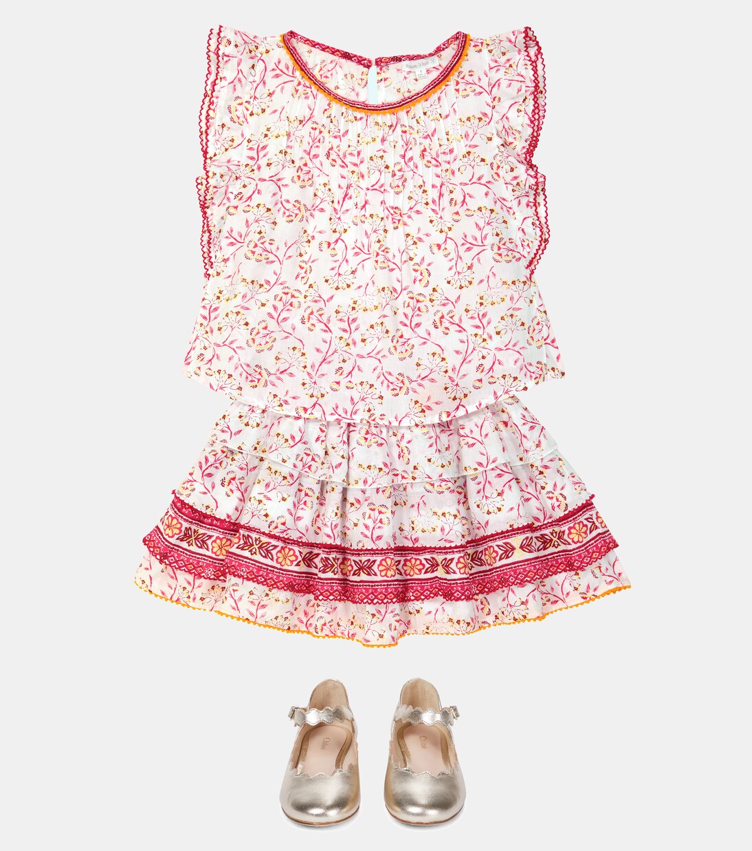 Blouse Amber à fleurs | Poupette St Barth Kids