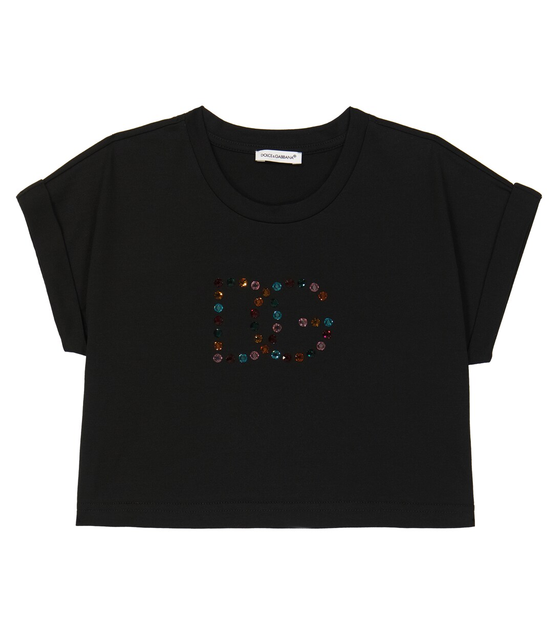 Embellished cotton T-shirt | Dolce&Gabbana Kids