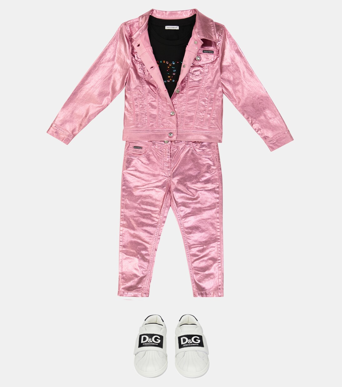 Embellished cotton T-shirt | Dolce&Gabbana Kids