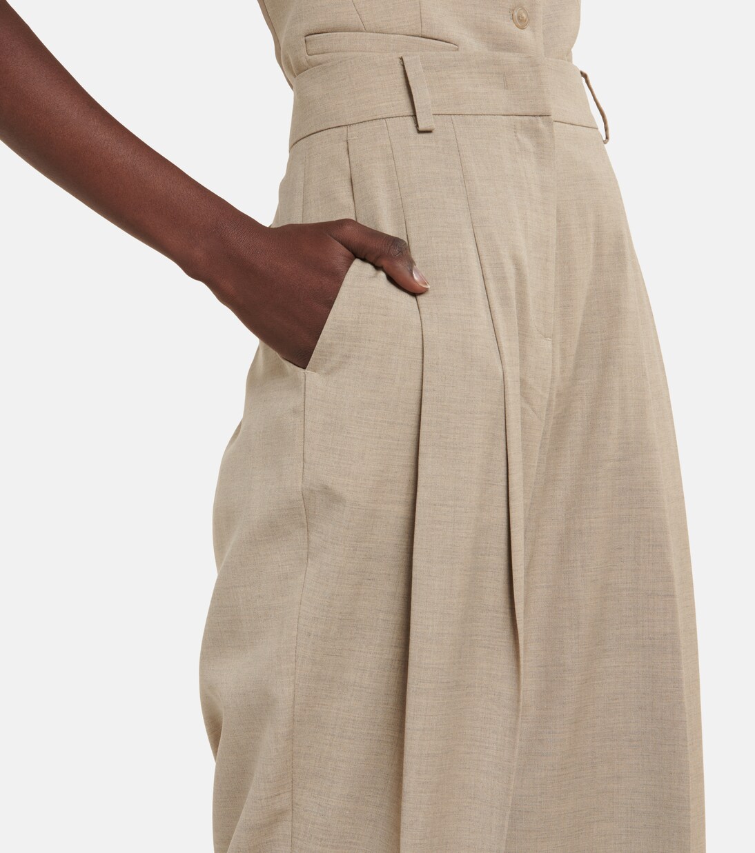 Pantaloni Gelso a gamba larga e vita alta | The Frankie Shop