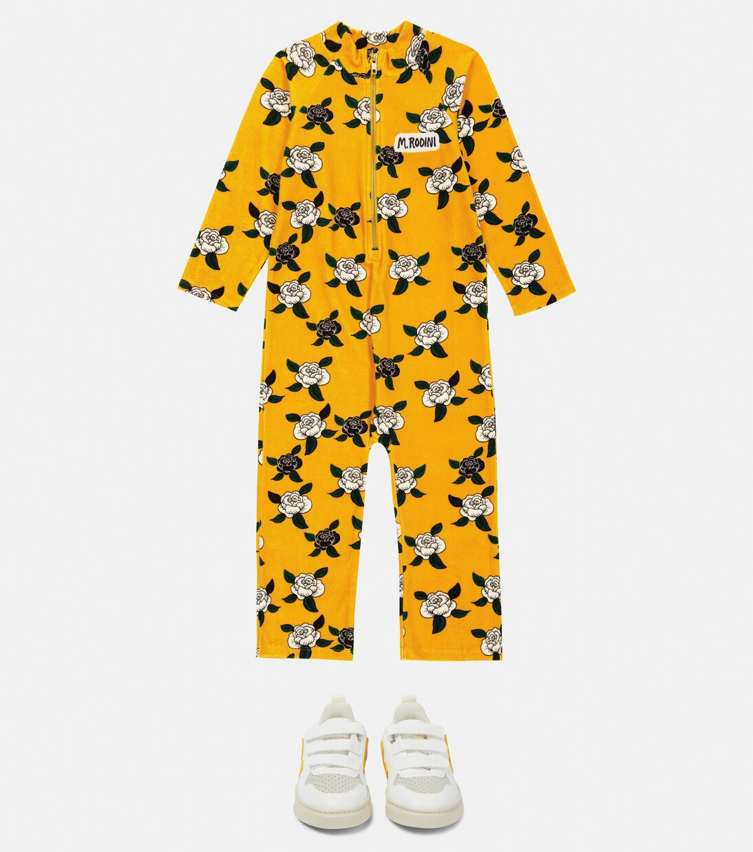 Printed velvet onesie | Mini Rodini