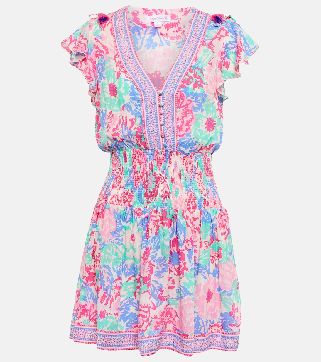 Robe Rachel à fleurs | Poupette St Barth