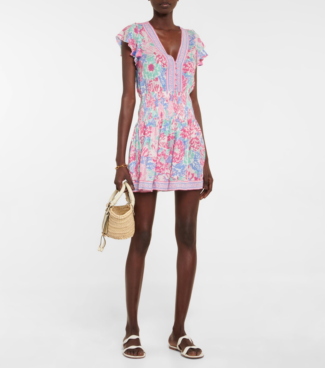 Robe Rachel à fleurs | Poupette St Barth