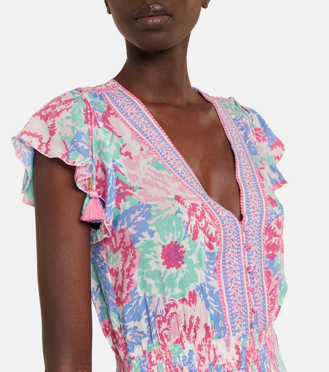 Robe Rachel à fleurs | Poupette St Barth