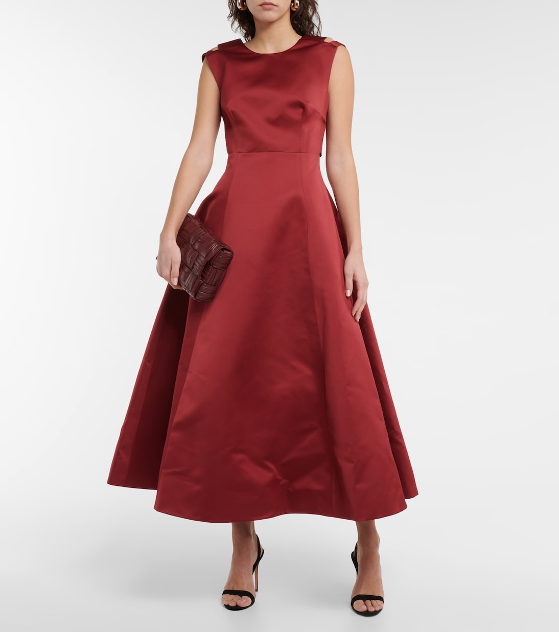 Midikleid Luz aus Satin | Emilia Wickstead