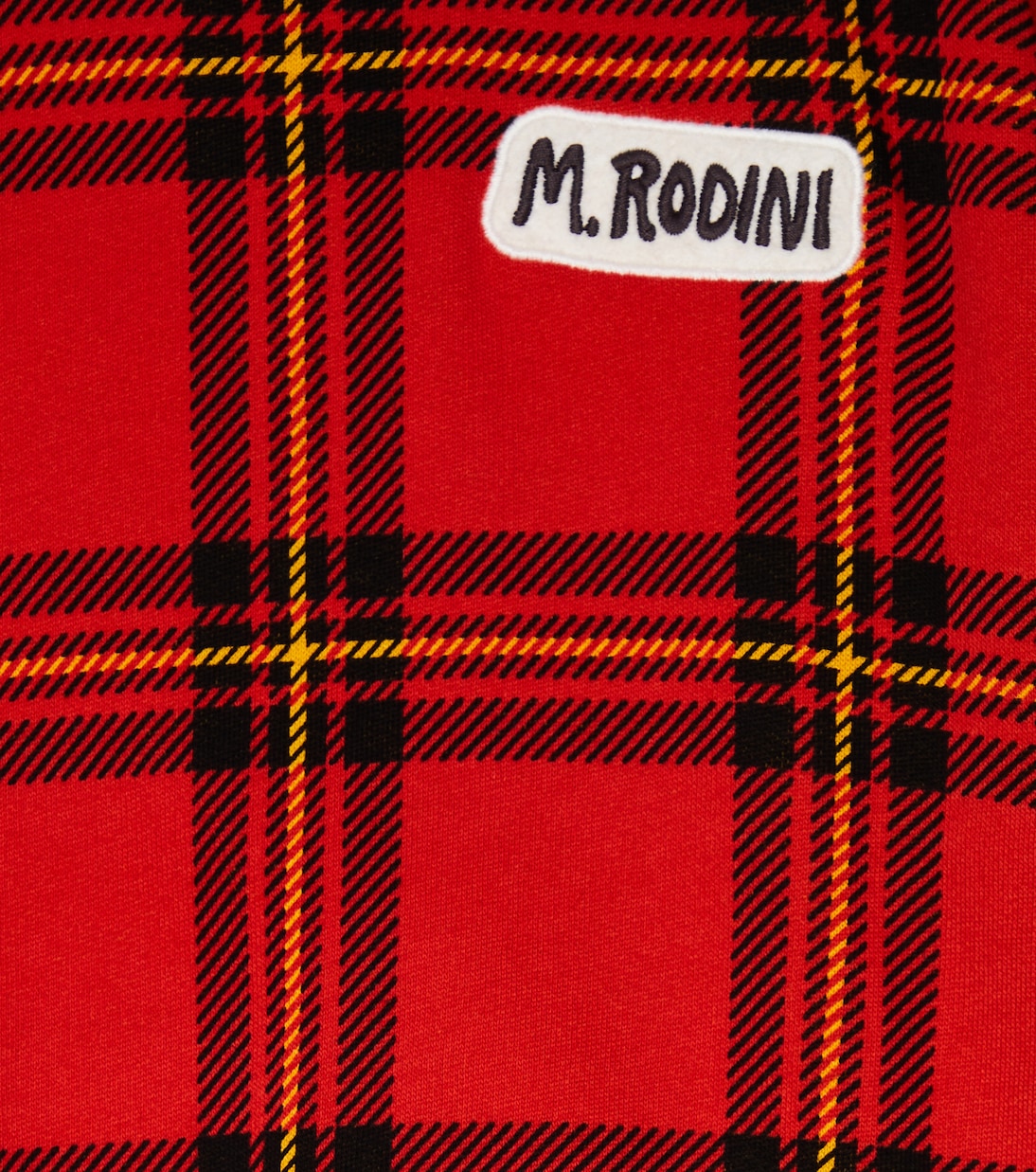 Checked cotton sweatshirt | Mini Rodini