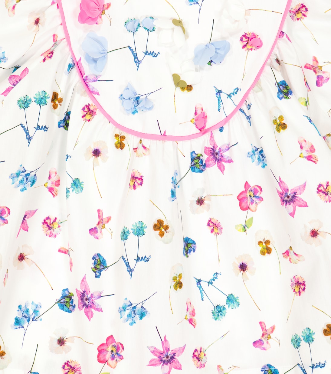 Floral-print cotton top | Il Gufo