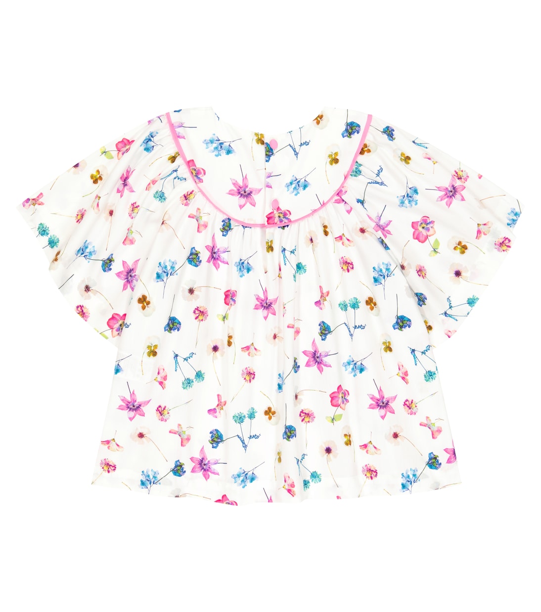 Floral-print cotton top | Il Gufo