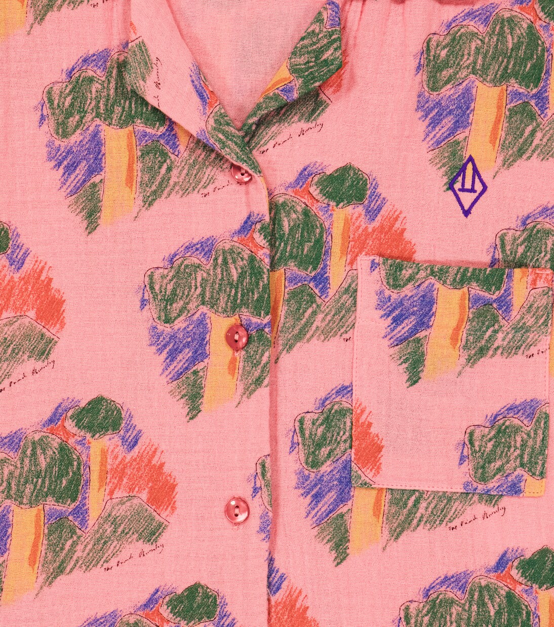 Kangaroo printed cotton top | The Animals Observatory