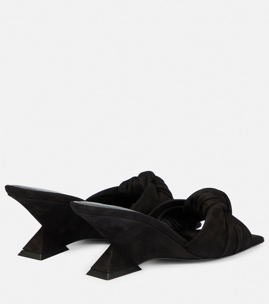 Pantoletten Duse aus Veloursleder | The Attico