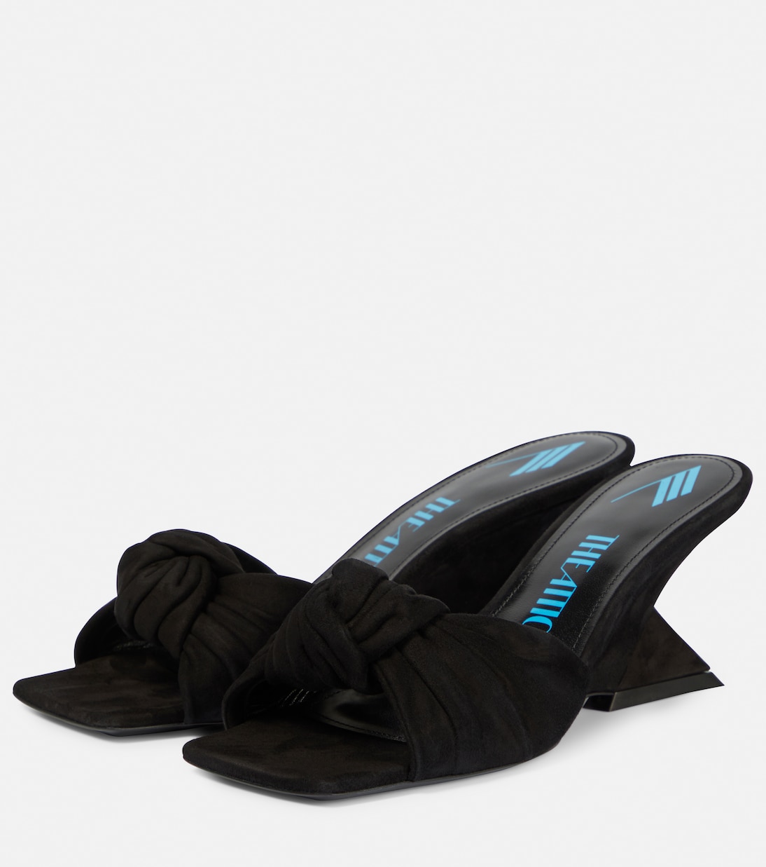 Pantoletten Duse aus Veloursleder | The Attico