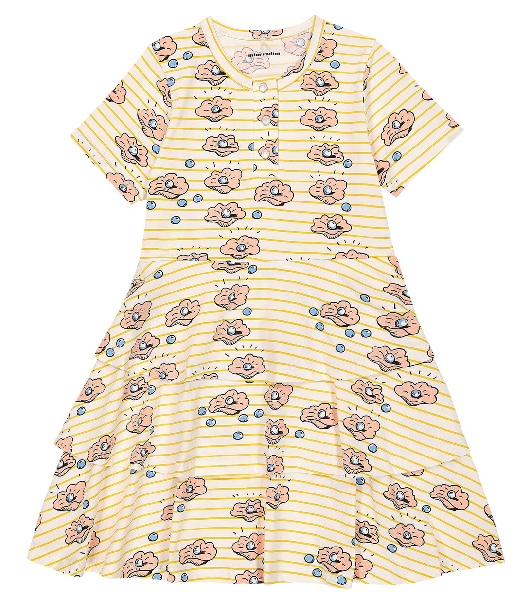 Seashell cotton dress | Mini Rodini