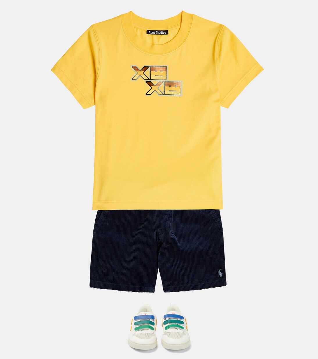 Face cotton jersey T-shirt | Acne Studios Kids