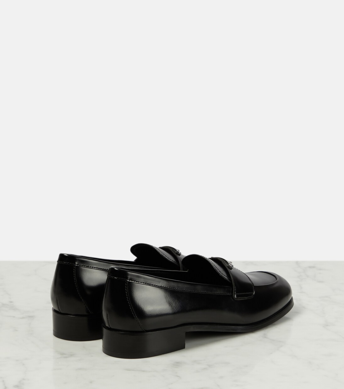 Penny leather loafers | Prada