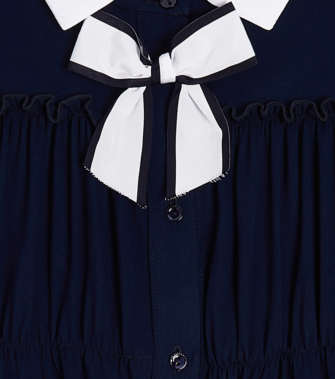 Annabel tiered twill dress | Monnalisa