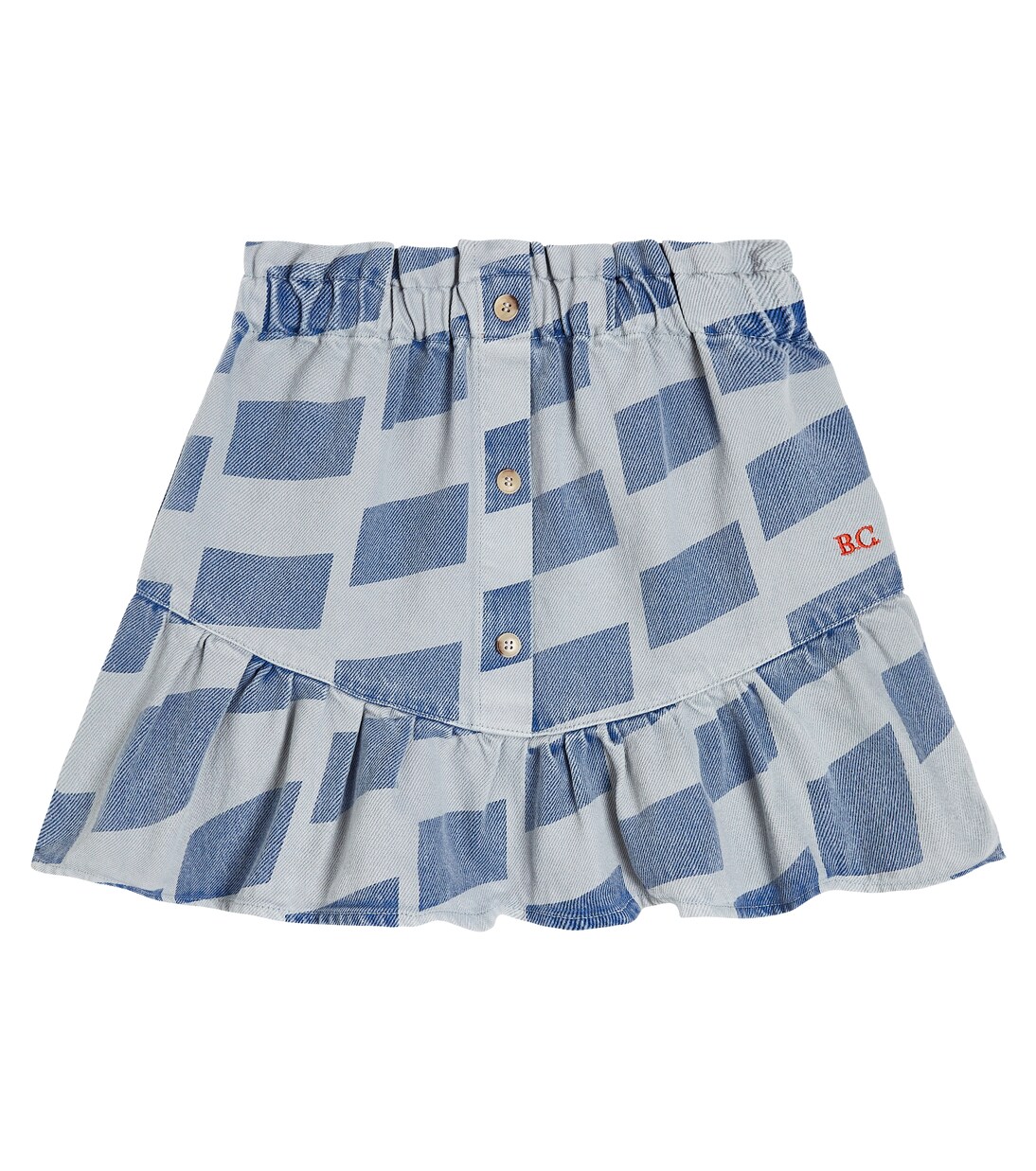 Checked denim skirt | Bobo Choses