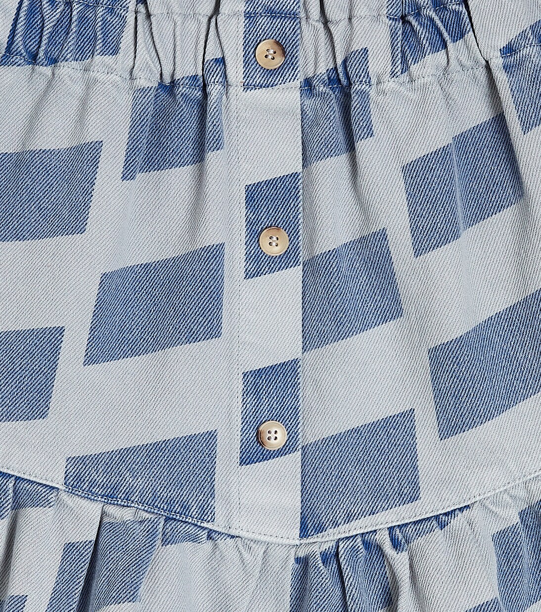 Checked denim skirt | Bobo Choses