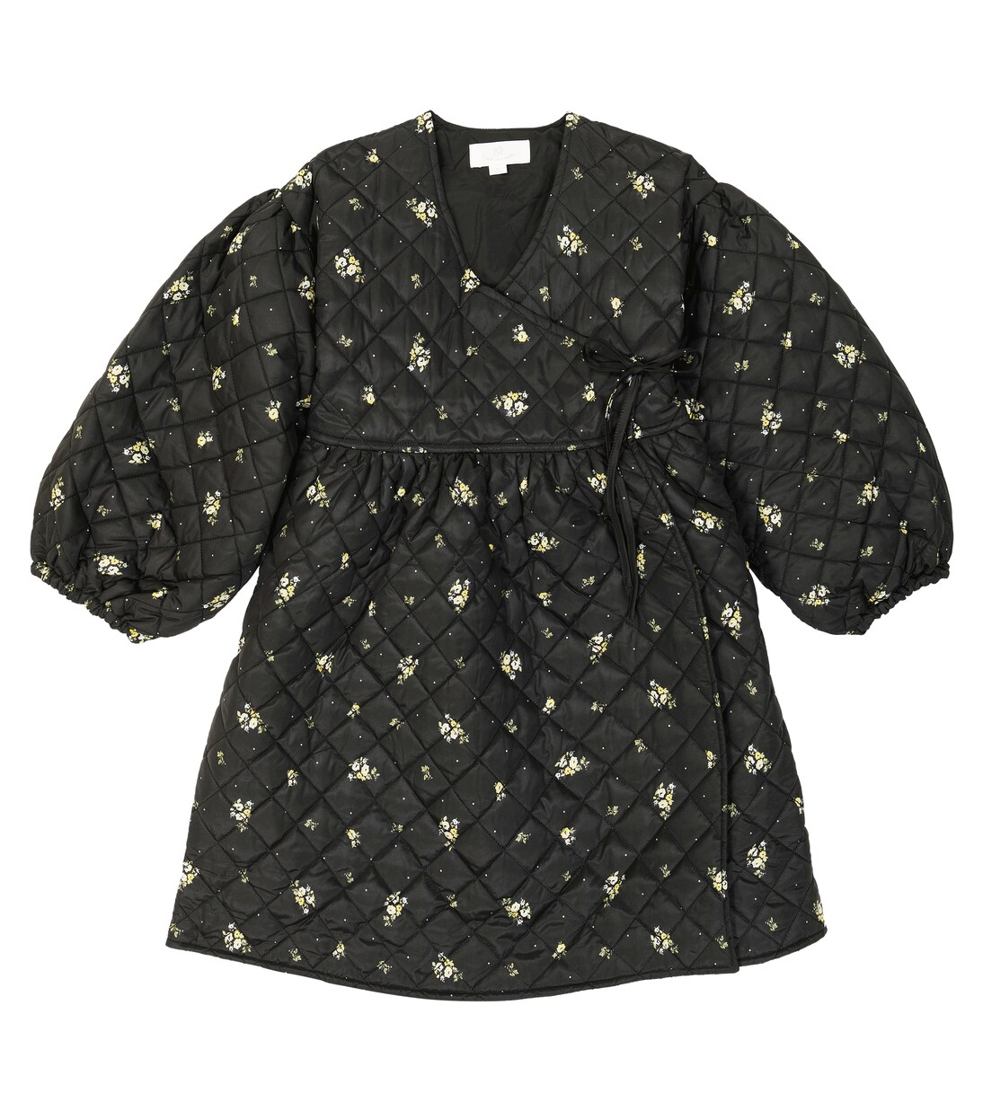 Yoko floral padded wrap dress | C'era Una Volta