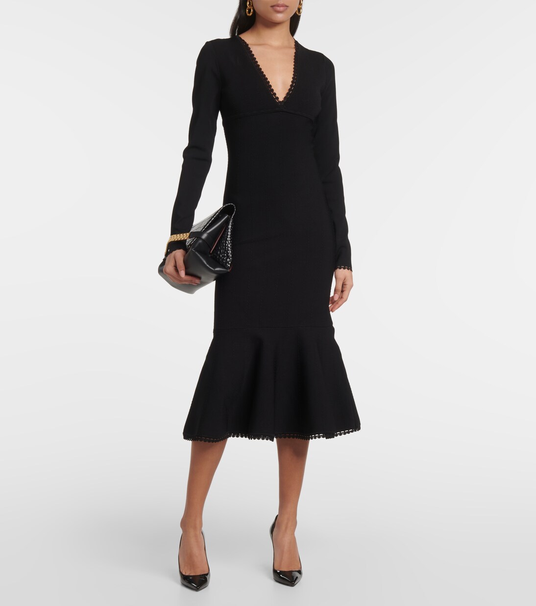 Robe midi évasée | Victoria Beckham