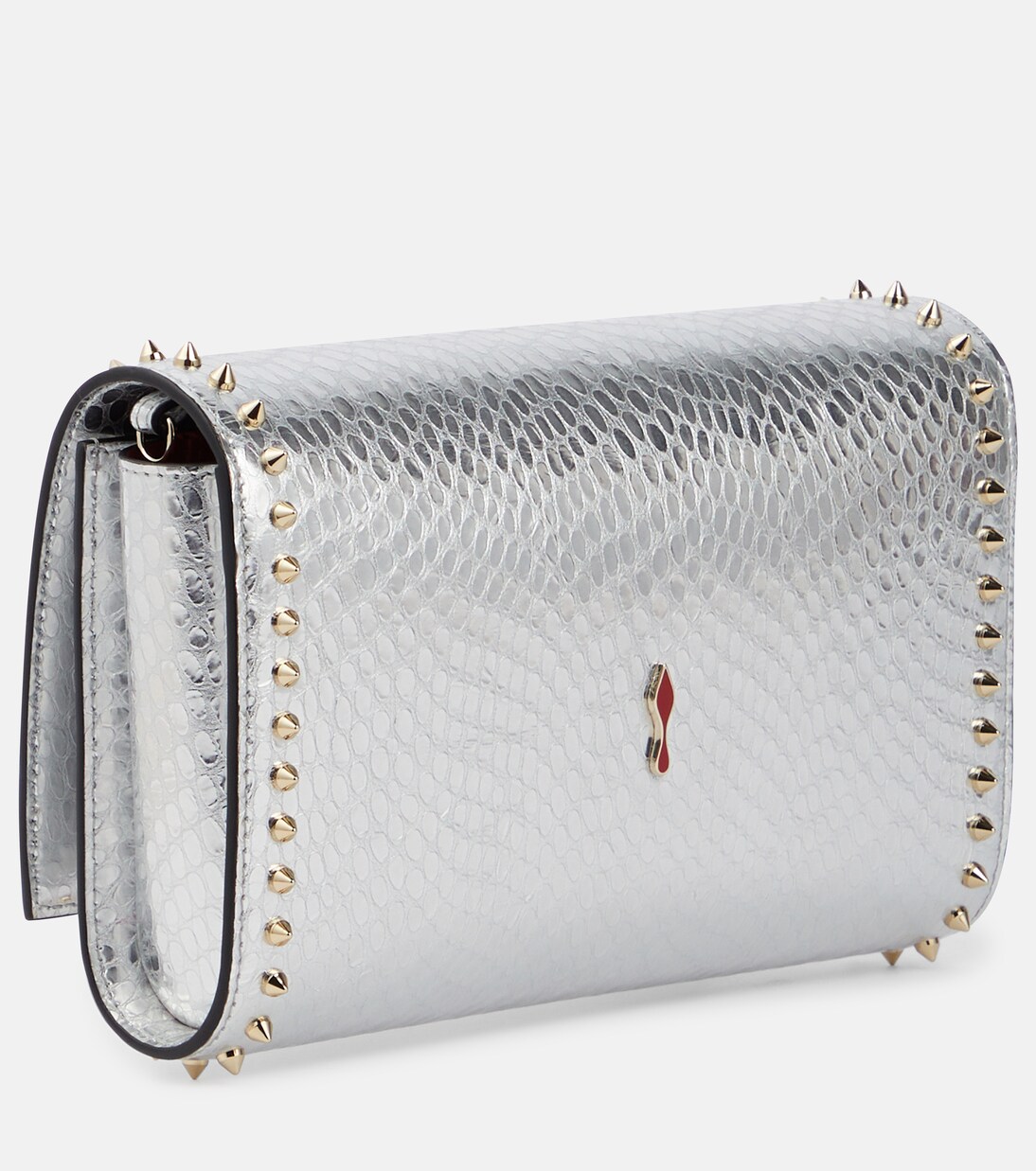 Paloma snake-effect leather clutch | Christian Louboutin