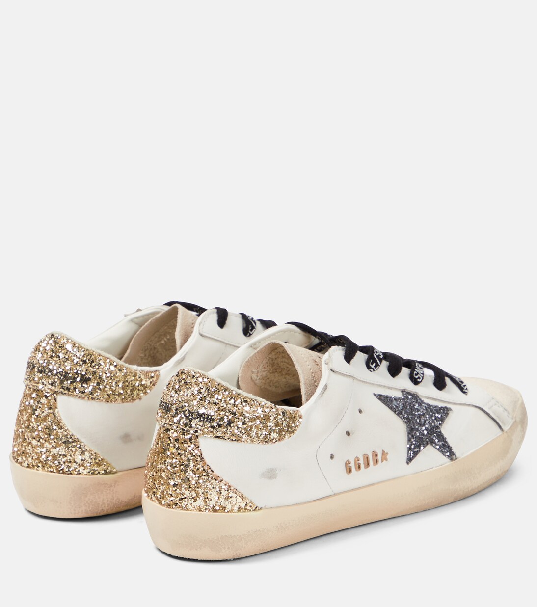 Sneakers Super-Star aus Leder mit Glitter | Golden Goose