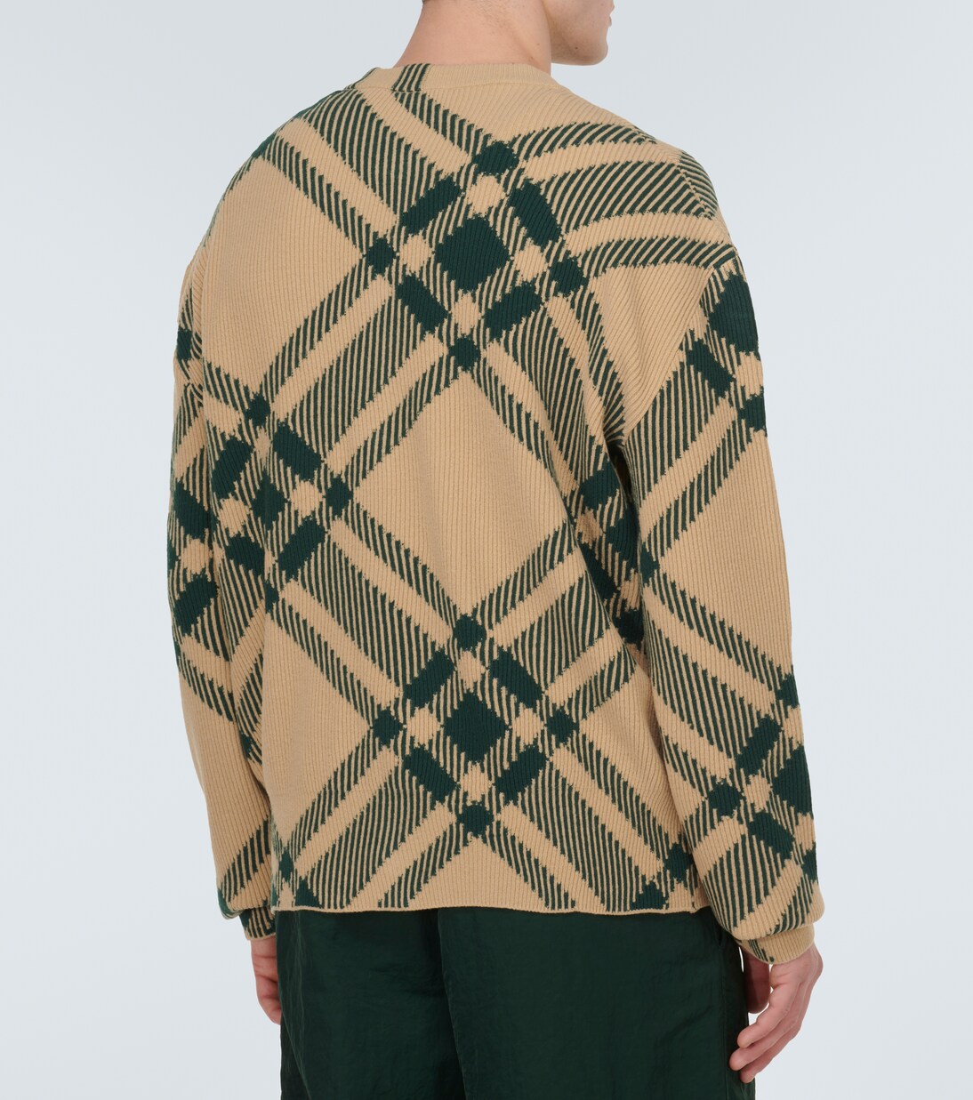 Burberry Check wool-blend cardigan | Burberry