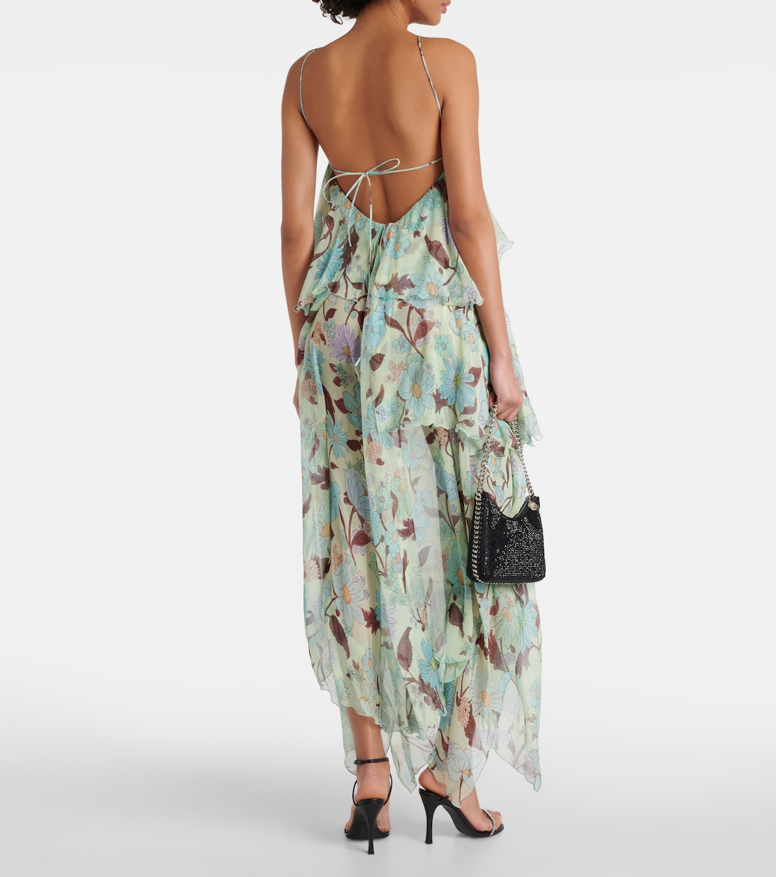 Bedrucktes Maxikleid aus Seide | Stella McCartney