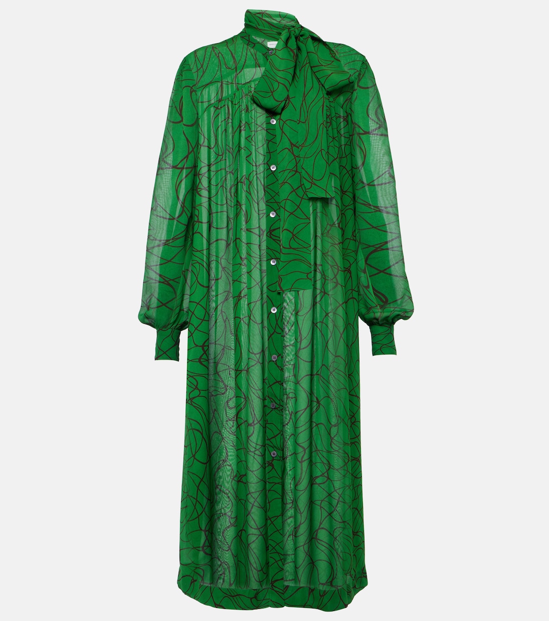 Robe midi imprimée | Dries Van Noten