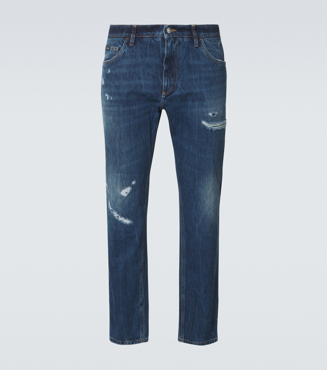 Distressed straight jeans | Dolce&Gabbana