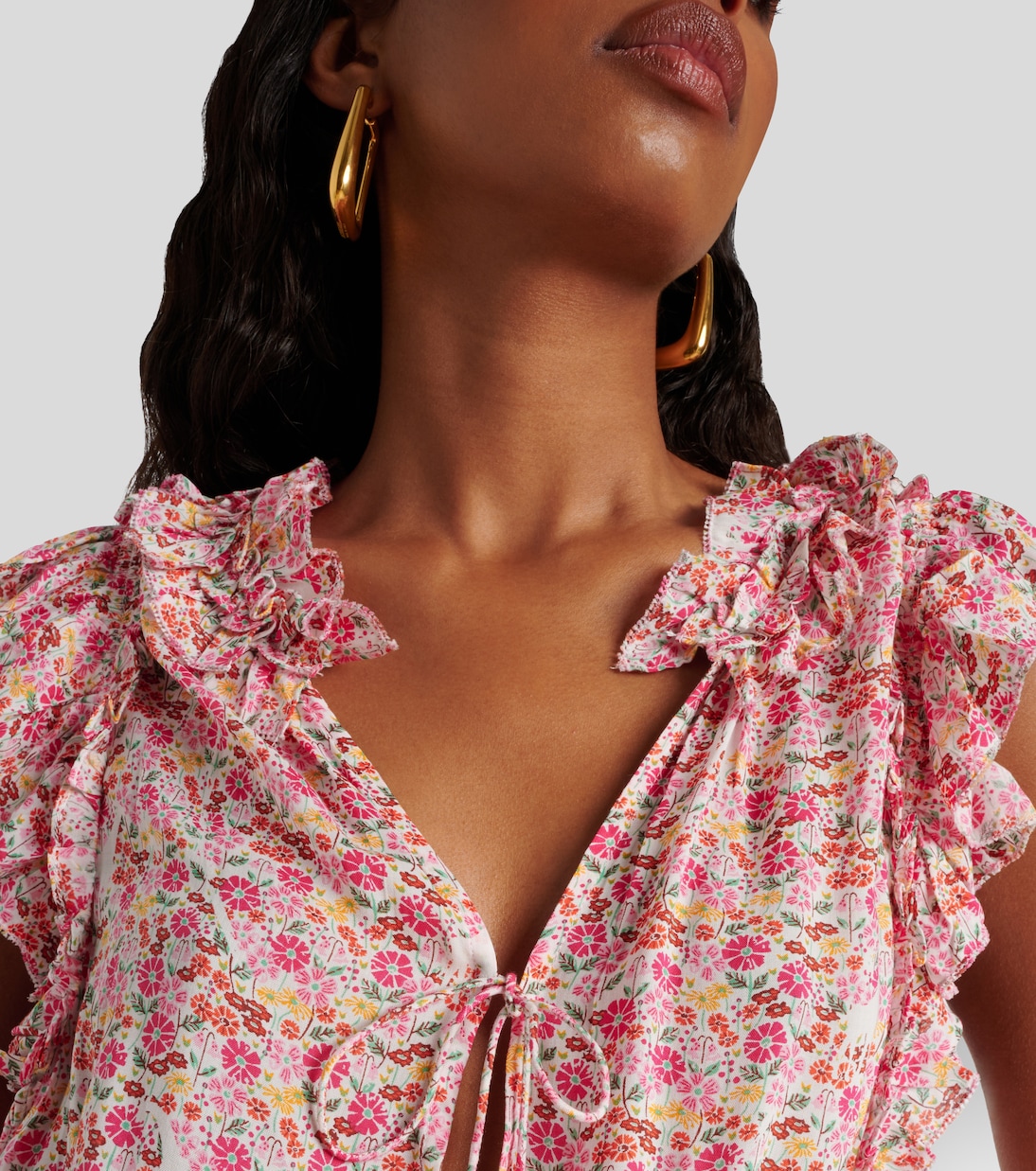 Belene floral ruffled jumpsuit | Poupette St Barth