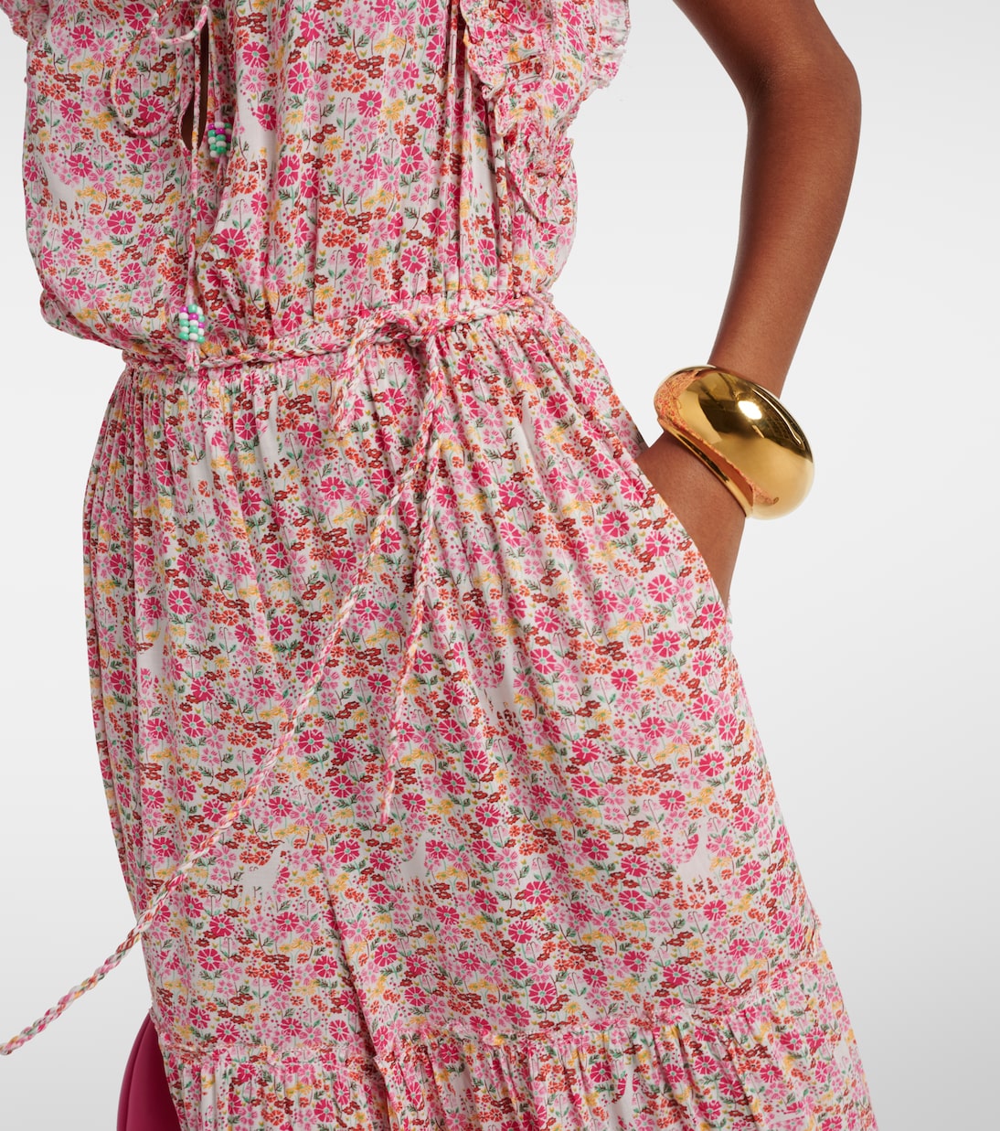 Belene floral ruffled jumpsuit | Poupette St Barth