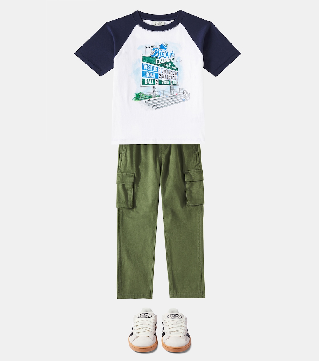 Cotton-blend cargo pants | Scotch & Soda Kids