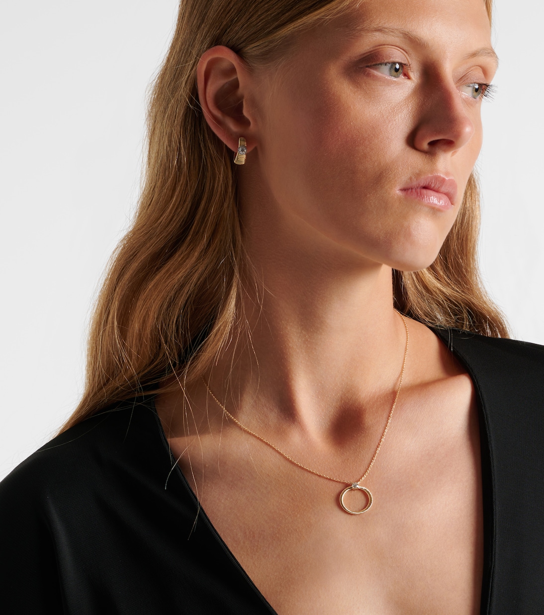 Prince 14kt gold necklace with diamonds | Stone and Strand