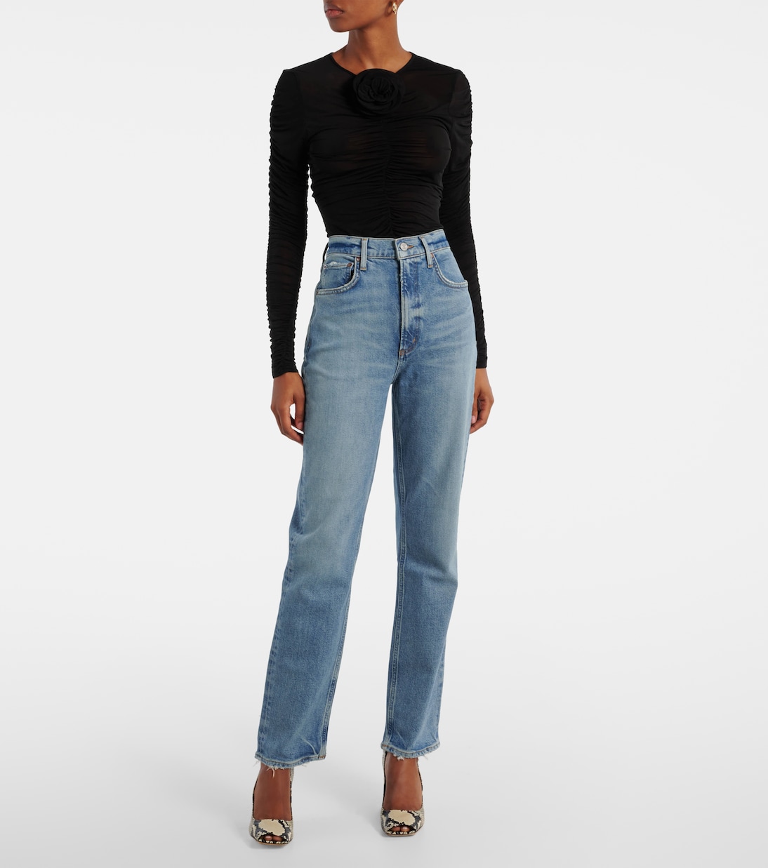 High-Rise Straight Jeans Stovepipe | Agolde