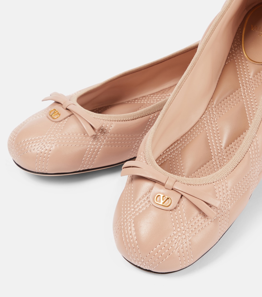 Quiltie leather ballet flats | Valentino Garavani