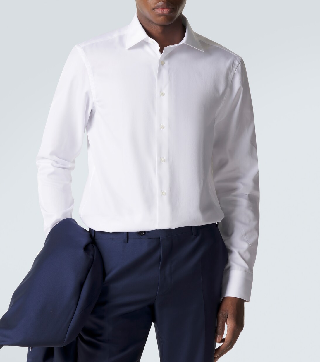 Hemd aus Baumwollpopeline | Canali