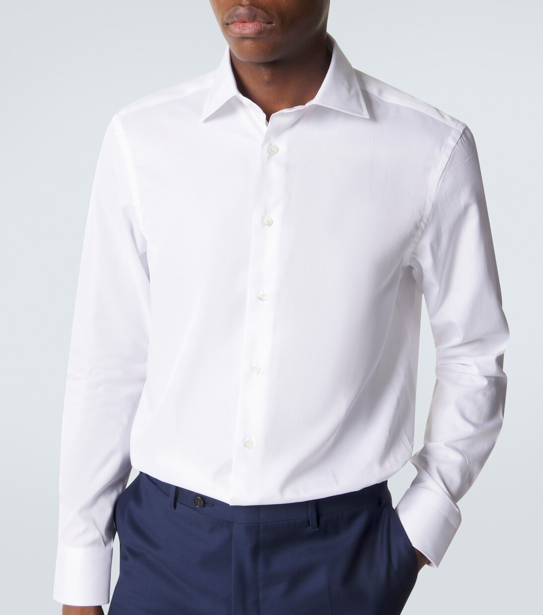 Hemd aus Baumwollpopeline | Canali