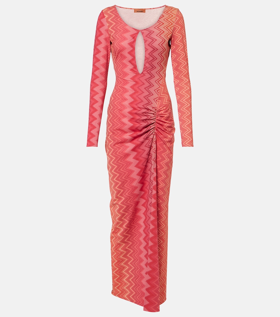 Chevron lamé midi dress | Missoni