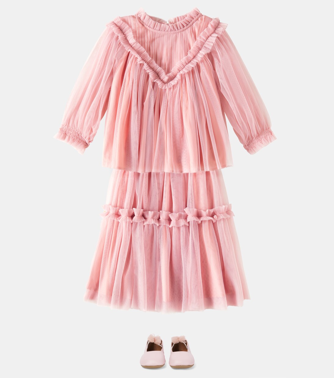 Sandra ruffled tulle shirt | C'era Una Volta