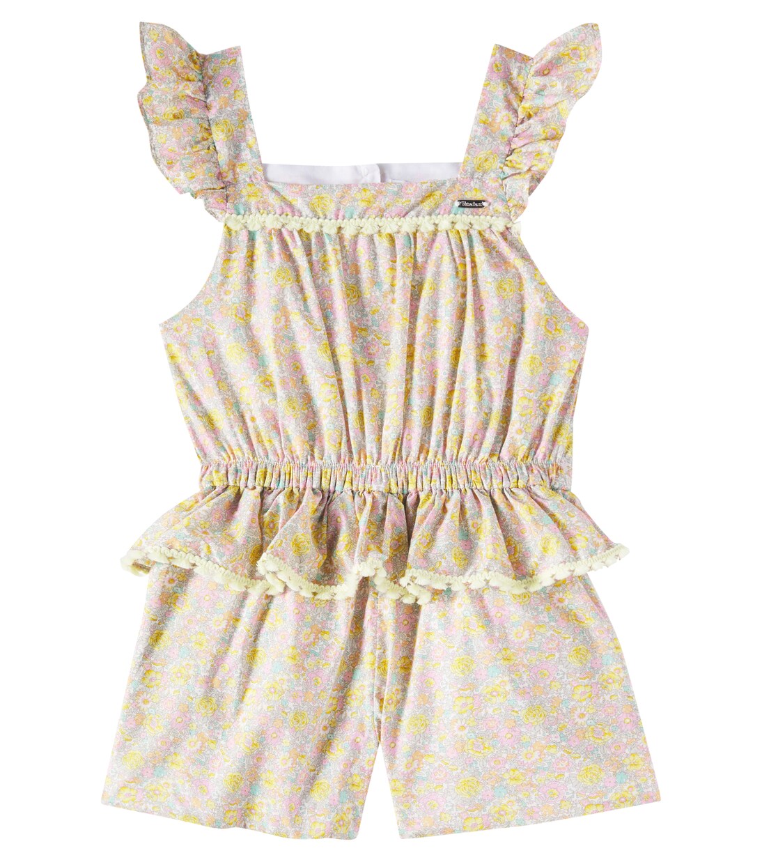 Floral cotton poplin romper | Patachou
