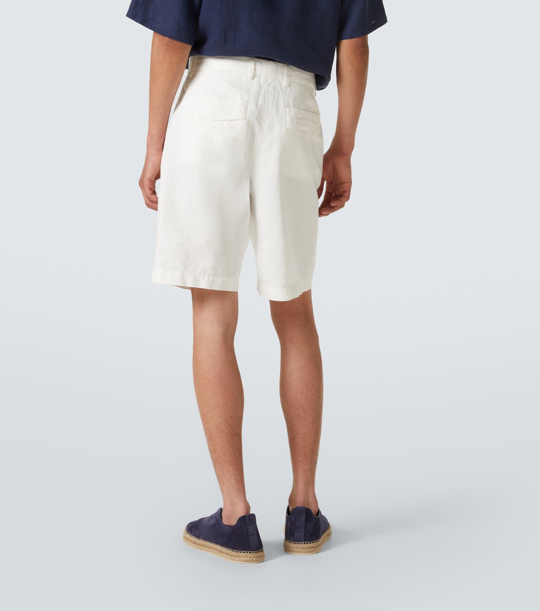 Cotton and linen Bermuda shorts | Zegna