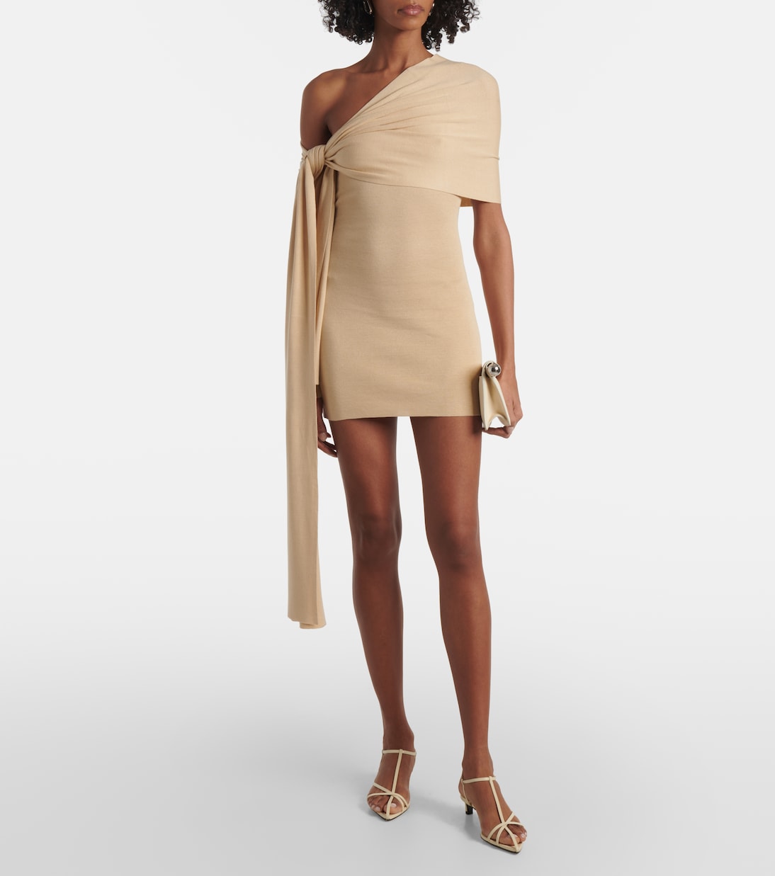 Robe asymétrique Chara en soie mélangée | Aya Muse