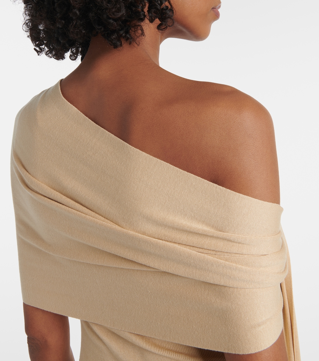 Robe asymétrique Chara en soie mélangée | Aya Muse