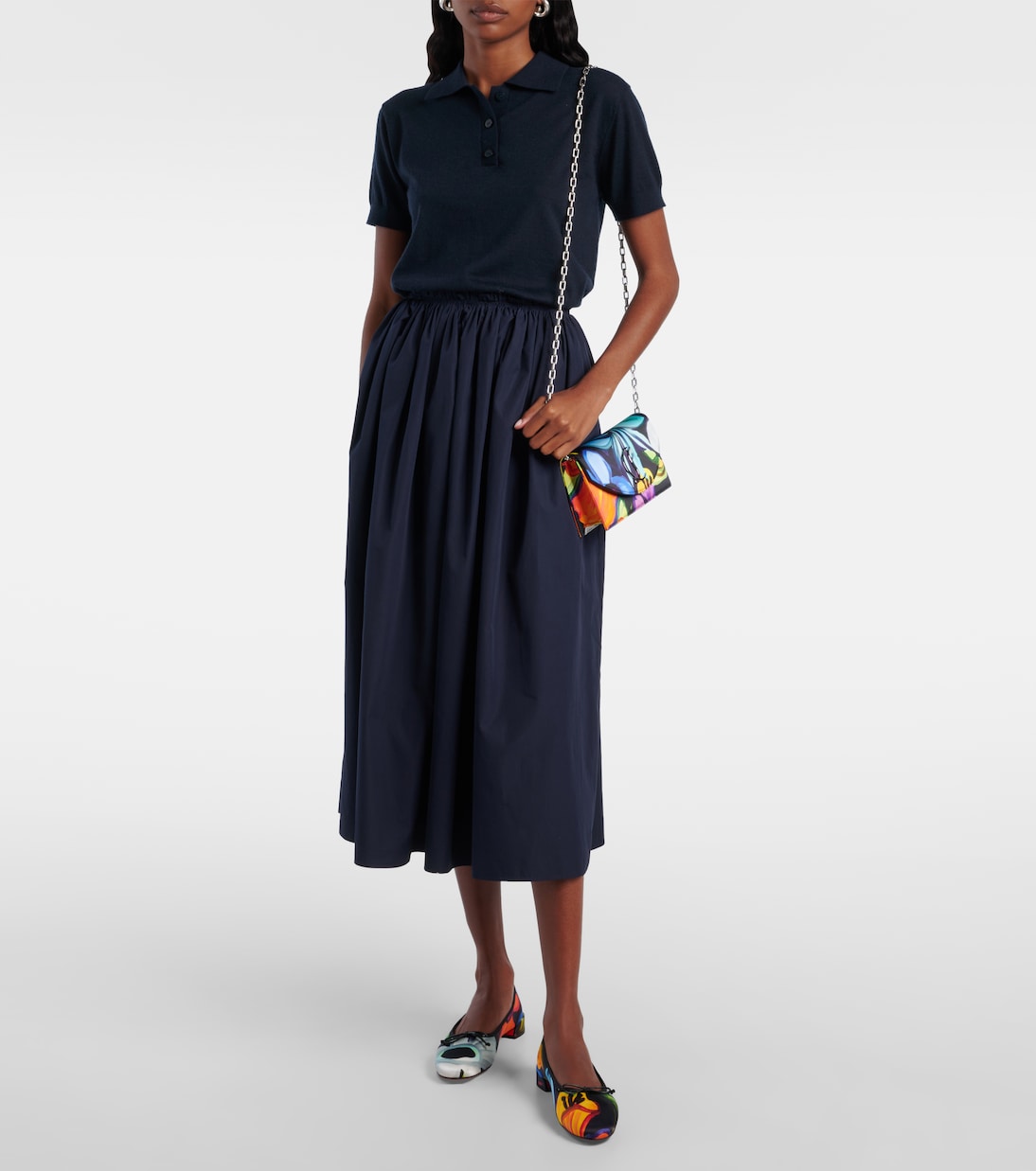 Loubi54 CL floral satin clutch | Christian Louboutin