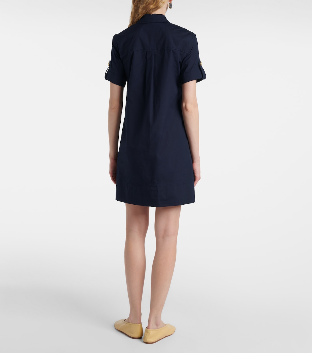 Lucca embellished linen shirt dress  | Veronica Beard
