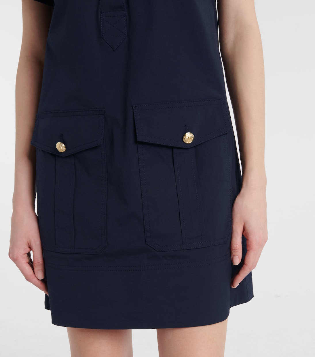 Lucca embellished linen shirt dress  | Veronica Beard