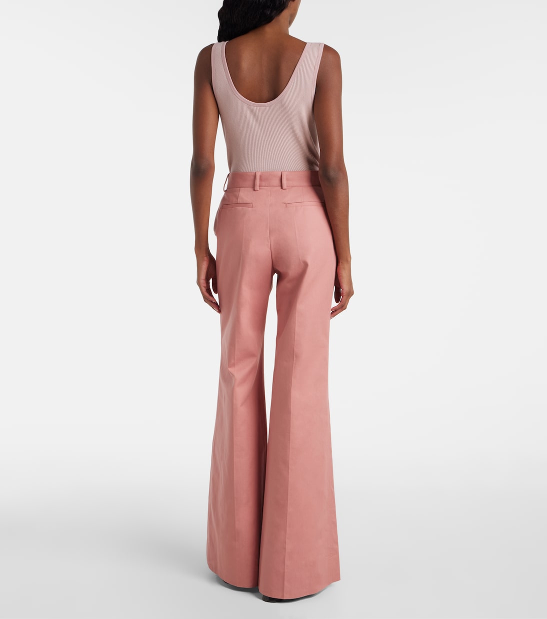 High-Rise-Schlaghose aus Baumwolle | Chloé