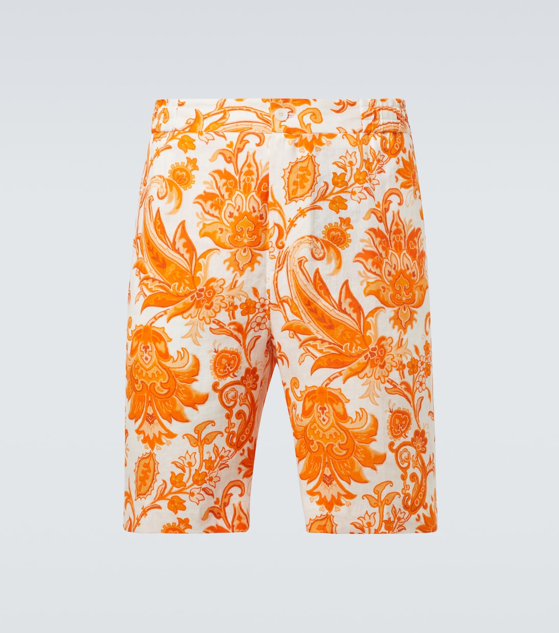 Paisley linen Bermuda shorts | Etro