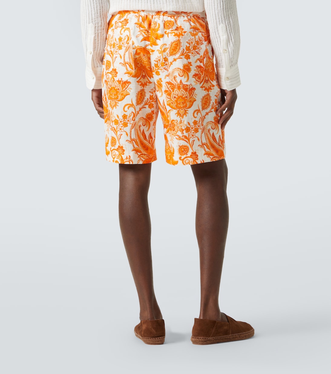 Paisley linen Bermuda shorts | Etro