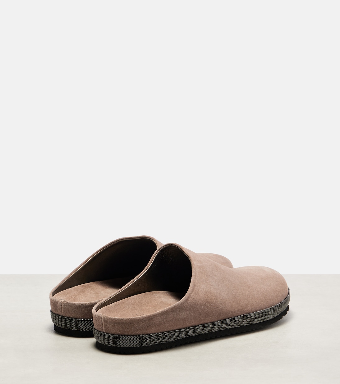 Monili suede clogs | Brunello Cucinelli